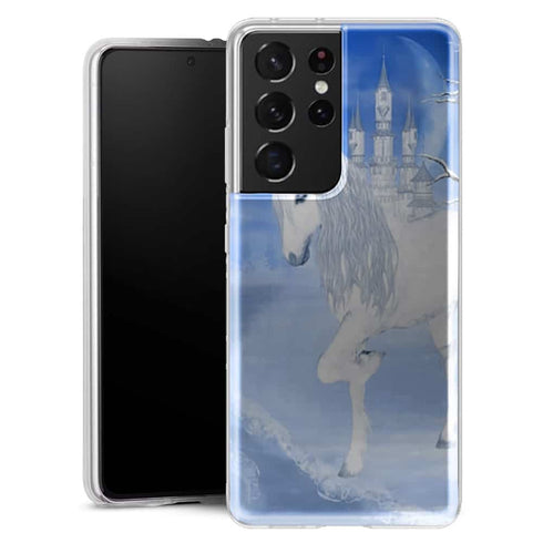 Coque Samsung Galaxy S21 The White Unicorn - MaCoquePerso