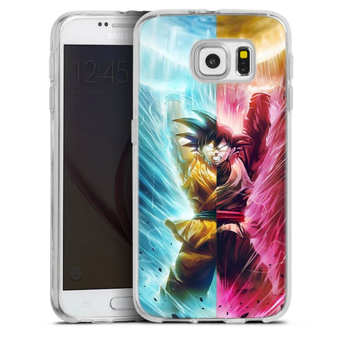 Goku et Black Goku | Coque Telephone iPhone, Samsung Galaxy, Huawei, Oppo, Xiaomi - Silicone, SAMSUNG GALAXY S6