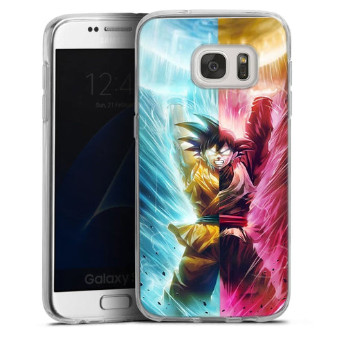 Goku et Black Goku | Coque Telephone iPhone, Samsung Galaxy, Huawei, Oppo, Xiaomi - Silicone, SAMSUNG GALAXY S7