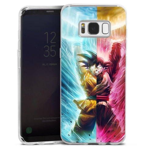 Goku et Black Goku | Coque Telephone iPhone, Samsung Galaxy, Huawei, Oppo, Xiaomi - Silicone, SAMSUNG GALAXY S8