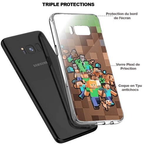 SAMSUNG NOTE 20 | Minecraft Creeper | Coque Silicone | Tpu Antichocs | Protection Souple - MaCoquePerso