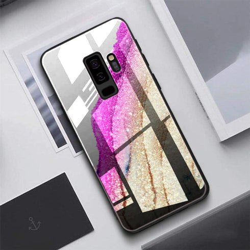 Flawless Pink | Coque Samsung S9 | Etui pour Samsung S9 Plus | Housse Gel Silicone, Verre Trempé | Motif pour les Filles - MaCoquePerso