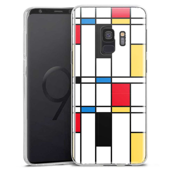 Coque souple S9 Samsung Geometric Abstract en Silicone