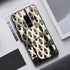 Coque anti chocs verre Trempé pour Galaxy S9 Glitter Triangles in gold Back And Nude