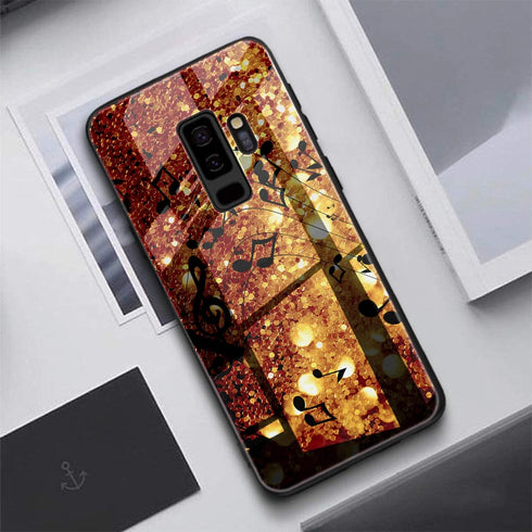 Golden Music | Coque Samsung S9 | Pour Galaxy S9+ | Housse Gel Silicone, Verre - MaCoquePerso