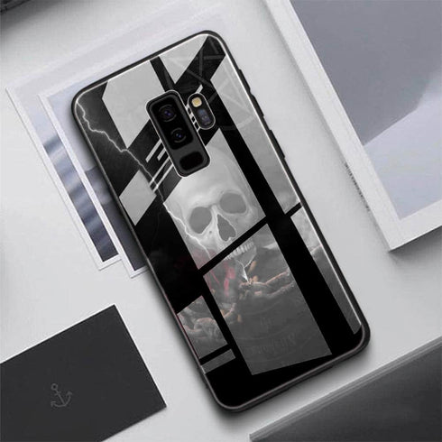 Coque de Verre Trempé pour Samsung S9 Gothique Anarchy