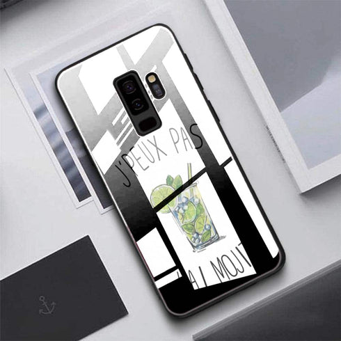 Coque portable S9 en verre trempé je peux pas j'ai Mojito