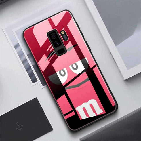 M&M's Rouge | Coque Samsung S9 | Etui Samsung S9, S9+ | Housse Gel Silicone Gourmande, Verre Trempé - MaCoquePerso