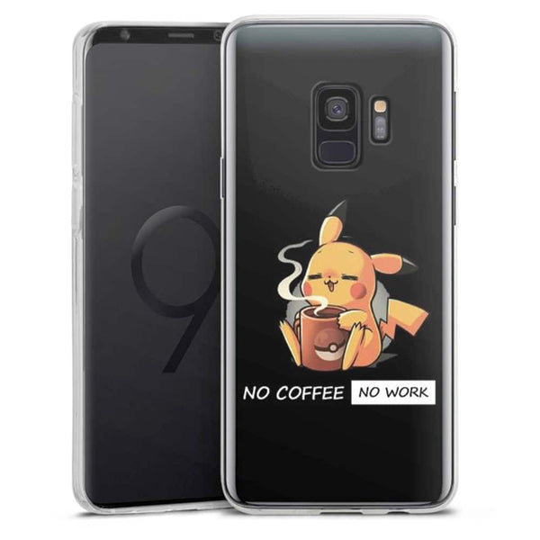 Coque de silicone Samsung S9 Pikachu Coffee Addict