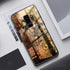 Coque Hybride Verre et Bumper pour Samsung S9 motif Steampunk