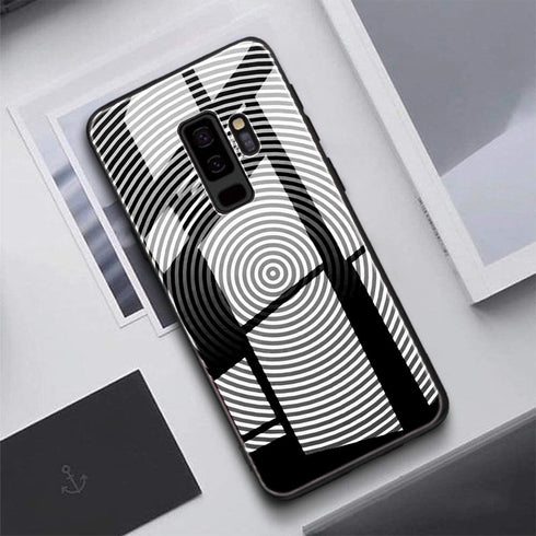Coque en Verre Trempé pour Samsung galaxy S9 Waves