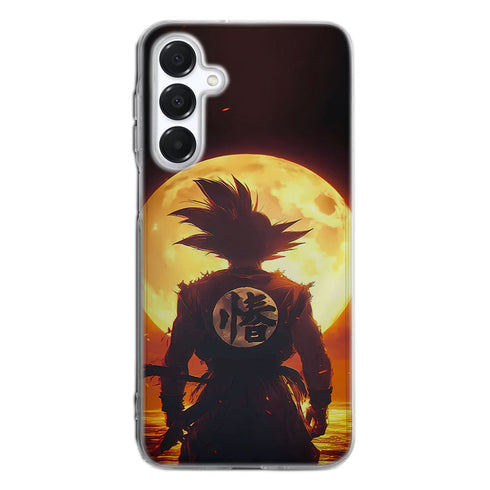 Coque personnalisée manga samsung Dragon Ball Sangoku silhouette, en silicone, disponible pour les séries S, A