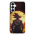 Coque personnalisée manga samsung Dragon Ball Sangoku silhouette, en silicone, disponible pour les séries S, A
