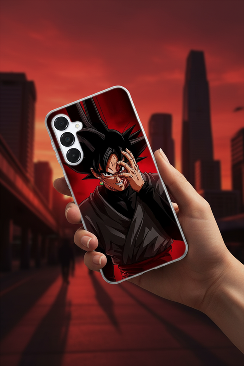 Son Goku Black, coque silicone renforcée pour tel portable Samsung Galaxy