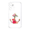 Coque Samsung Galaxy A15 5G ancre florale fleurs roses et rouges
