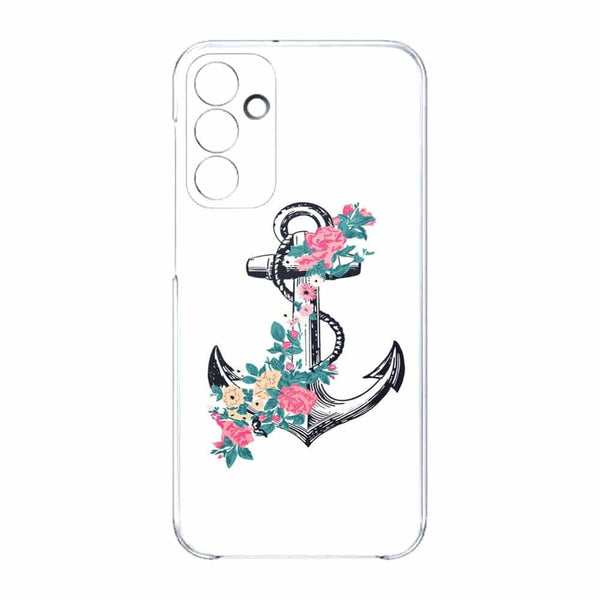 Coque Samsung Galaxy A15 5G ancre florale rose