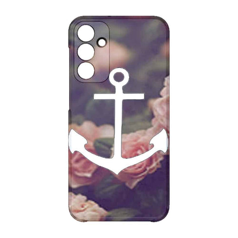 Coque Samsung Galaxy A15 5G ancre florale fond de roses