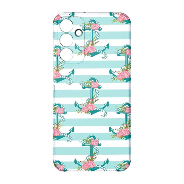 Coque Samsung Galaxy A15 5G ancres et fleurs
