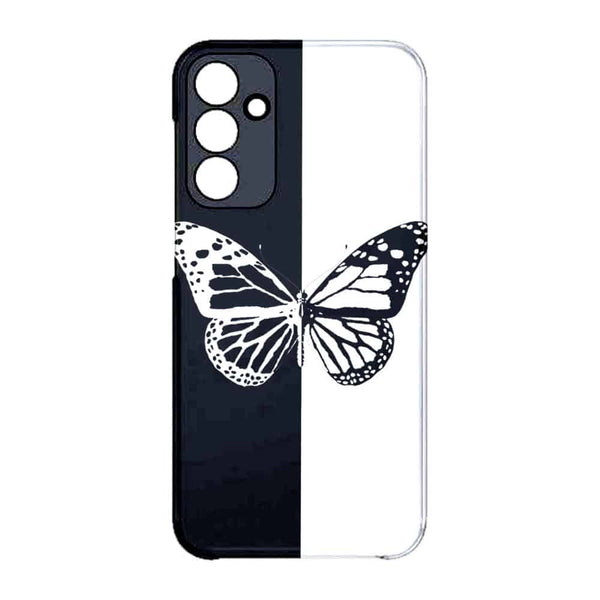 Coque Samsung Galaxy A15 5G Butterfly Noir et Blanc