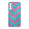 Coque pour Samsung A15 5G Chevrons Strass Violet Rose