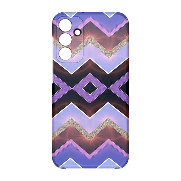 Coque pour Samsung A15 5G Chevrons Azteque Violet