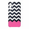 Coque pour Samsung A15 5G Chevrons Colorés Rose et Noir