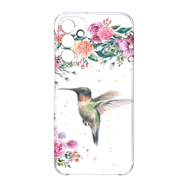 Coque Samsung Galaxy A15 5G Colibri et fleurs aquarelle