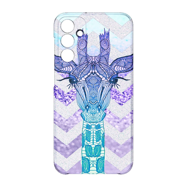 Coque Samsung Galaxy A15 5G Glitter Girafe Bleu