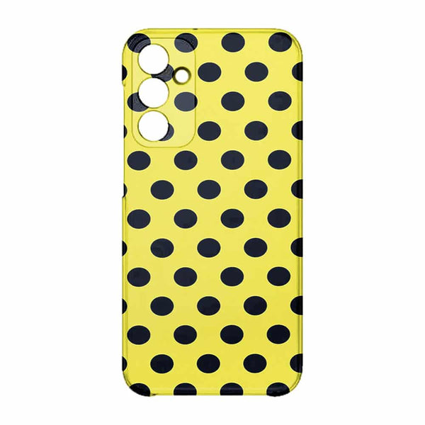 Coque pour Samsung A15 5G Jaune à Pois Noirs