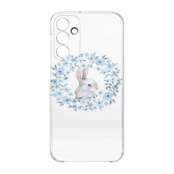Coque Samsung Galaxy A15 5G Lapin Fleur Bleue