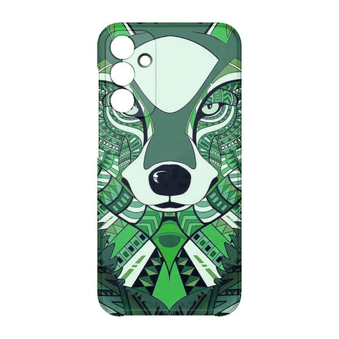 Coque Samsung Galaxy A15 5G Loup Vert Azteque