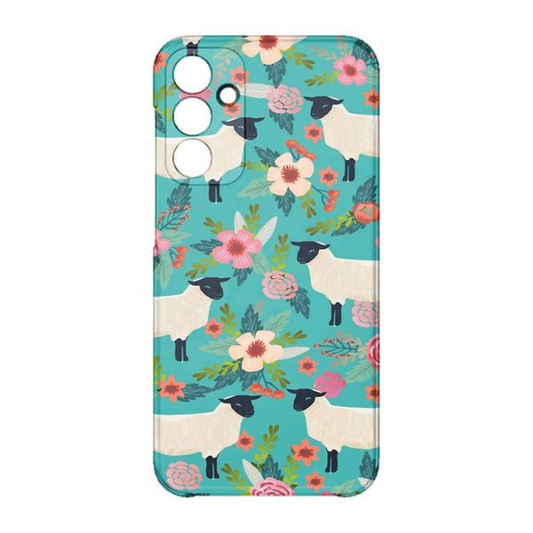 Coque Samsung Galaxy A15 5G Motif Floral de sanctuaire de ferme de moutons