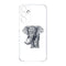 Coque Samsung Galaxy A15 5G Noir dessin Blanc Elephant
