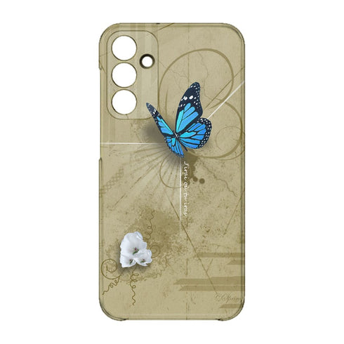 Coque Samsung Galaxy A15 5G Papillon Bleu