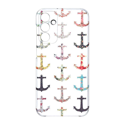 Coque Samsung Galaxy A15 5G Pattern Ancre floral avec rose