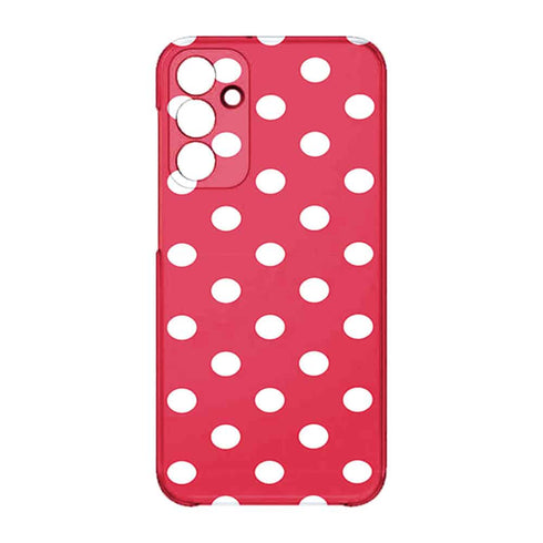 Coque pour Samsung A15 5G Rouge à Pois