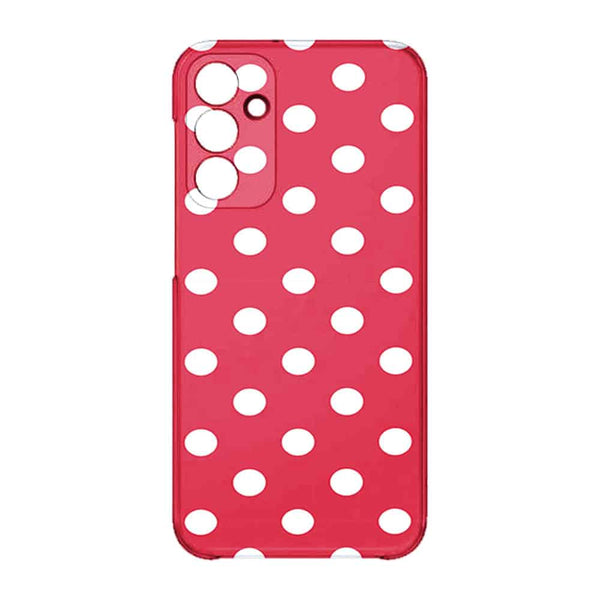 Coque pour Samsung A15 5G Rouge à Pois