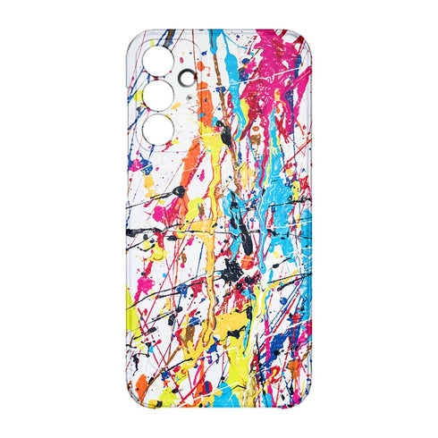 Coque pour Samsung A15 5G Splash Paint Arc en ciel