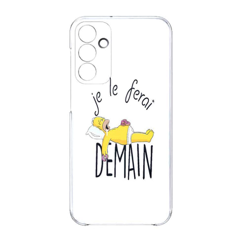 Coque portable Samsung A15 5g Je le Ferai demain Homer donuts