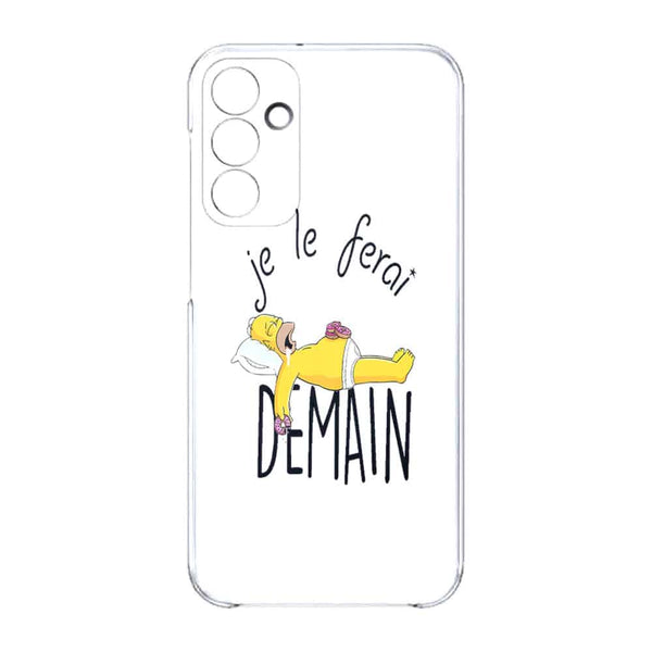 Coque portable Samsung A15 5g Je le Ferai demain Homer donuts