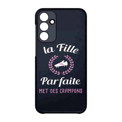 Coque Samsung Galaxy A15 5G La fille parfaite met des crampons footballeuse