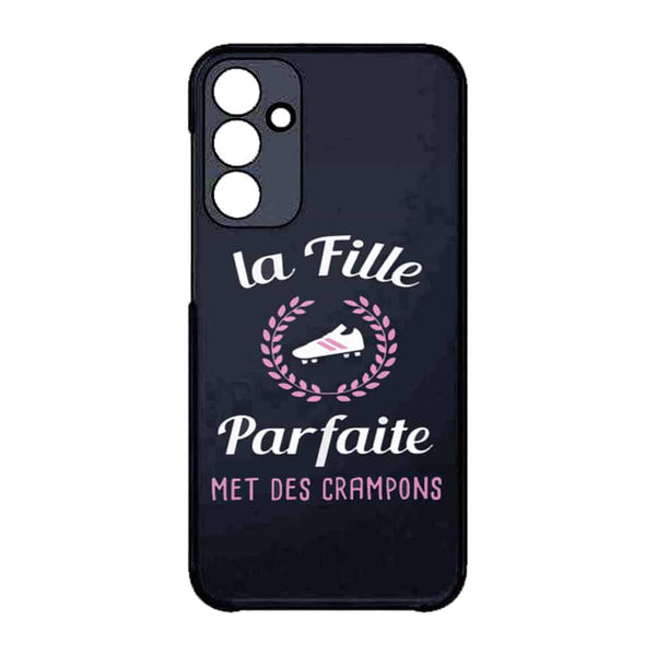 Coque Samsung Galaxy A15 5G La fille parfaite met des crampons footballeuse