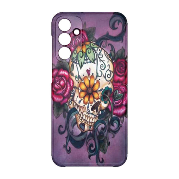 Coque smartphone Samsung A15 5G Skull flowers violet