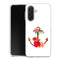 Coque Samsung Galaxy A17 5G ancre florale fleurs roses et rouges | Housse silicone, antichocs, protection optimale - Motif floral