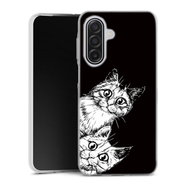 Coque Samsung Galaxy A17 5G Coco Chat | Housse Antichoc Silicone Souple, Ultra Fine, Protection intégrale, Motif Animaux