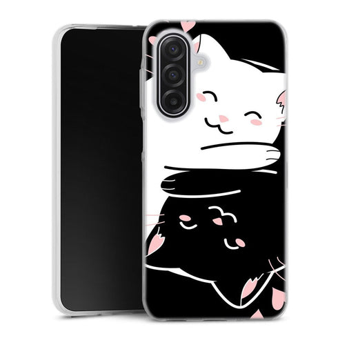 Coque Samsung Galaxy A17 5G Chats Kawaii Yin et Yang