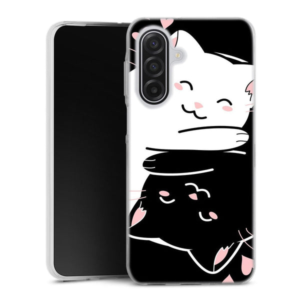 Coque Samsung Galaxy A17 5G Chats Kawaii Yin et Yang