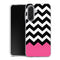 Coque pour Samsung A17 5G Chevrons Colorés Rose et Noir