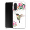 Coque Samsung Galaxy A17 5G Colibri et fleurs aquarelle | Housse silicone, antichocs, protection optimale - Motif floral