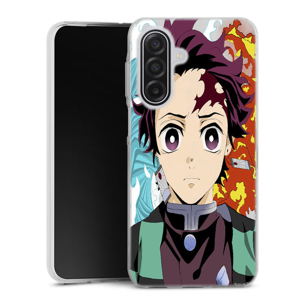 Coque Samsung A17 5G Demon Slayer Tanjiro Cardigan Fire